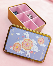 Load image into Gallery viewer, Rabbit on the Moon-cake | Blue & Gold | Mini Mooncake Tin