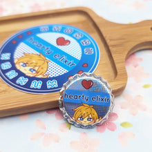 Load image into Gallery viewer, Hearty Elixir | LoZ Link BotW & TotK | Bottle Cap Pin-back Button