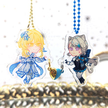 Load image into Gallery viewer, GenShip Friends: Fontaine Edition | Genshin Impact | Heart Connecting Acrylic Charms