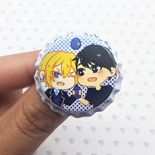 Load image into Gallery viewer, Pocari Sweet | Hirano to Kagiura | Bottle Cap Pin-back Button