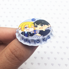 Load image into Gallery viewer, Pocari Sweet | Hirano to Kagiura | Bottle Cap Pin-back Button