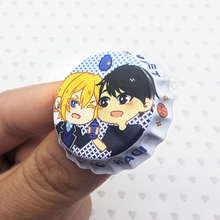 Load image into Gallery viewer, Pocari Sweet | Hirano to Kagiura | Bottle Cap Pin-back Button