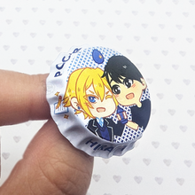 Load image into Gallery viewer, Pocari Sweet | Hirano to Kagiura | Bottle Cap Pin-back Button