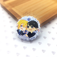 Load image into Gallery viewer, Pocari Sweet | Hirano to Kagiura | Bottle Cap Pin-back Button