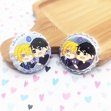 Load image into Gallery viewer, Pocari Sweet | Hirano to Kagiura | Bottle Cap Pin-back Button