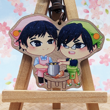 Load image into Gallery viewer, ***RETIRING last chance!*** IidaTen Bros | Tenya & Tensei Cooking Beef Stew | Wooden Charm