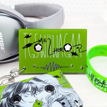 Load image into Gallery viewer, MitsuAya Mixed Tape | TGSWIIWAGAA Green Yuri | Cassette Acrylic Charm