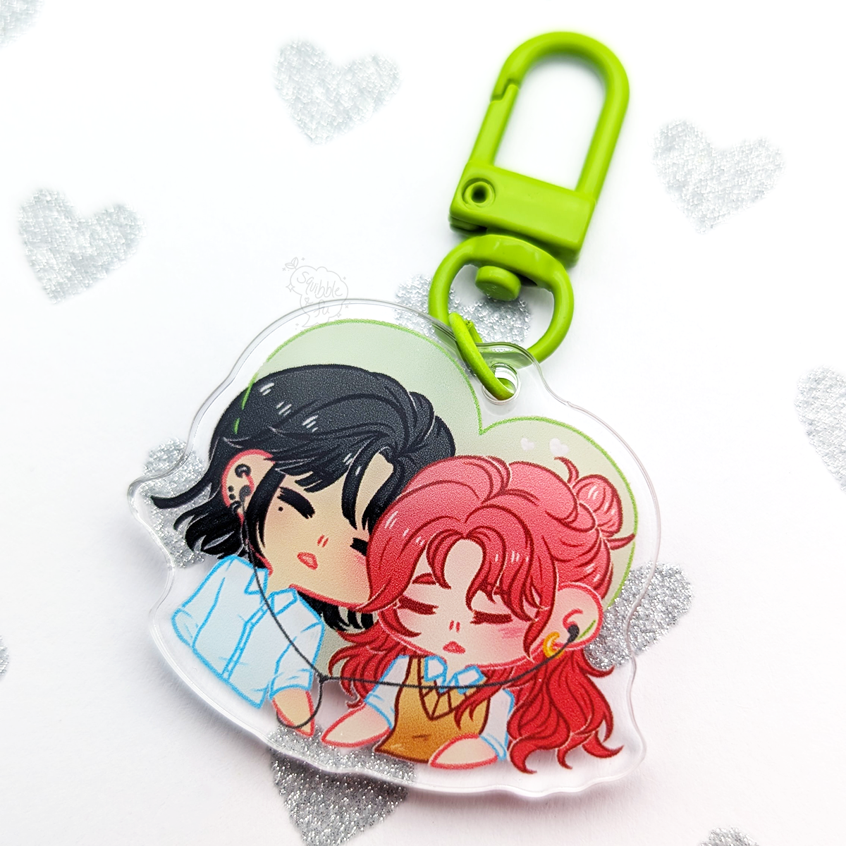 MitsuAya Music | TGSWIIWAGAA Green Yuri | Acrylic Charm – squibblefu
