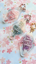 Load and play video in Gallery viewer, ***RETIRING last chance!*** My Happy Place | Dried Flower Acrylic | Hotel Style Keychain