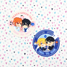 Load image into Gallery viewer, Peach Green Tea & Pocari Sweet | Sasaki to Miyano & Hirano to Kagiura | Vinyl Stickers