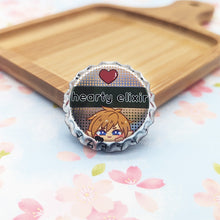 Load image into Gallery viewer, Hearty Elixir | LoZ Link BotW & TotK | Bottle Cap Pin-back Button
