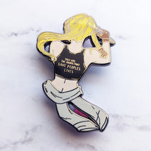Load image into Gallery viewer, Winry | FMA Back Quotes | Hard Enamel Pin