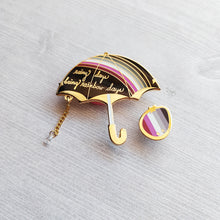 Load image into Gallery viewer, ***RETIRING last chance!*** Rainbow Days Umbrella Enamel Pins | Pride