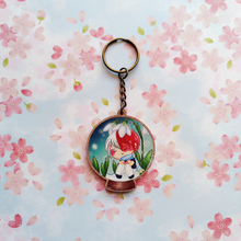 Load image into Gallery viewer, ***RETIRING last chance!*** BnHA Bloom | Snowdrop Todoroki Globe | Wooden Charm