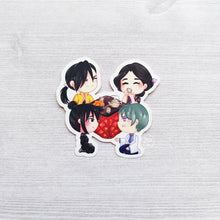 Load image into Gallery viewer, ***RETIRING last chance!*** Demon Slaying Alchemists | Ling, Lan Fan, Tamayo & Yashiro | Vinyl Sticker