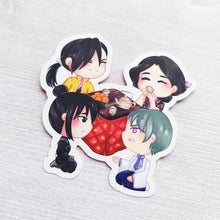 Load image into Gallery viewer, ***RETIRING last chance!*** Demon Slaying Alchemists | Ling, Lan Fan, Tamayo & Yashiro | Vinyl Sticker