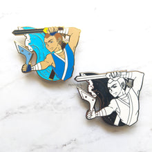 Load image into Gallery viewer, ***RETIRING last chance!*** Sokka | ATLA in Action | Hard Enamel Pin