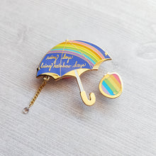 Load image into Gallery viewer, ***RETIRING last chance!*** Rainbow Days Umbrella Enamel Pins | Pride