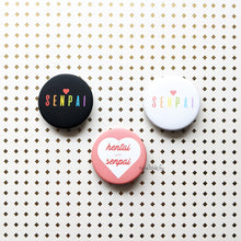 Load image into Gallery viewer, ***RETIRING last chance!*** Kawaii Senpai | Pastel Anime Buttons
