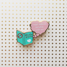 Load image into Gallery viewer, ***RETIRING last chance!*** Read Makeout Paradise With Me | Hard Enamel Pin