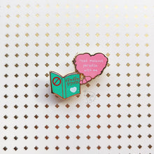 Load image into Gallery viewer, ***RETIRING last chance!*** Read Makeout Paradise With Me | Version 2 | Hard Enamel Pin