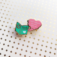 Load image into Gallery viewer, ***RETIRING last chance!*** Read Makeout Paradise With Me | Version 2 | Hard Enamel Pin