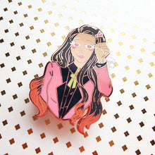 Load image into Gallery viewer, ***RETIRING last chance!*** Nezuko FLAWED | Dapper Suit Slayers | Hard Enamel Pin