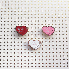 Load image into Gallery viewer, ***RETIRING last chance!*** Ninja Candy Hearts | Version 2 | Hard Enamel Pin