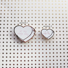 Load image into Gallery viewer, ***RETIRING last chance!*** Ninja Candy Hearts | Version 2 | Hard Enamel Pin