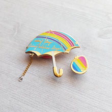 Load image into Gallery viewer, ***RETIRING last chance!*** Rainbow Days Umbrella Enamel Pins | Pride