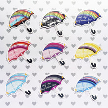 Load image into Gallery viewer, ***RETIRING last chance!*** Rainbow Days Umbrella | Vinyl Stickers | Pride