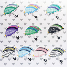 Load image into Gallery viewer, ***RETIRING last chance!*** Rainbow Days Umbrella | Vinyl Stickers | Pride