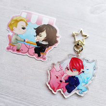 Load image into Gallery viewer, Quirks N Curses | Todoroki Shadow Dogs | Acrylic Charms