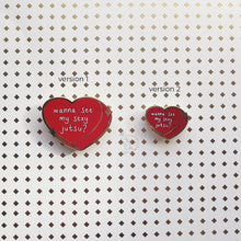 Load image into Gallery viewer, ***RETIRING last chance!*** Ninja Candy Hearts | Version 2 | Hard Enamel Pin
