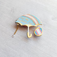 Load image into Gallery viewer, ***RETIRING last chance!*** Rainbow Days Umbrella Enamel Pins | Pride
