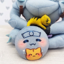 Load image into Gallery viewer, Alphonse + Kitty | Minky Soft Pin-back Button
