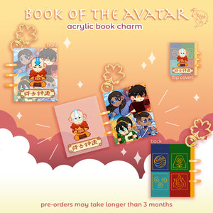 PRE-ORDER AtLA | Book of the Avatar | Acrylic Book Charm