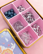 Load image into Gallery viewer, Rabbit on the Moon-cake | Blue &amp; Gold | Mini Mooncake Tin

