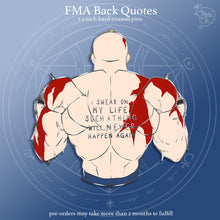 Load image into Gallery viewer, PRE-ORDER FMA Restocks 2025 | Back Quotes | Enamel Pins
