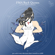 Load image into Gallery viewer, PRE-ORDER FMA Restocks 2025 | Back Quotes | Enamel Pins
