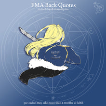 Load image into Gallery viewer, PRE-ORDER FMA Restocks 2025 | Back Quotes | Enamel Pins
