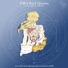 Load image into Gallery viewer, PRE-ORDER FMA Restocks 2025 | Back Quotes | Enamel Pins
