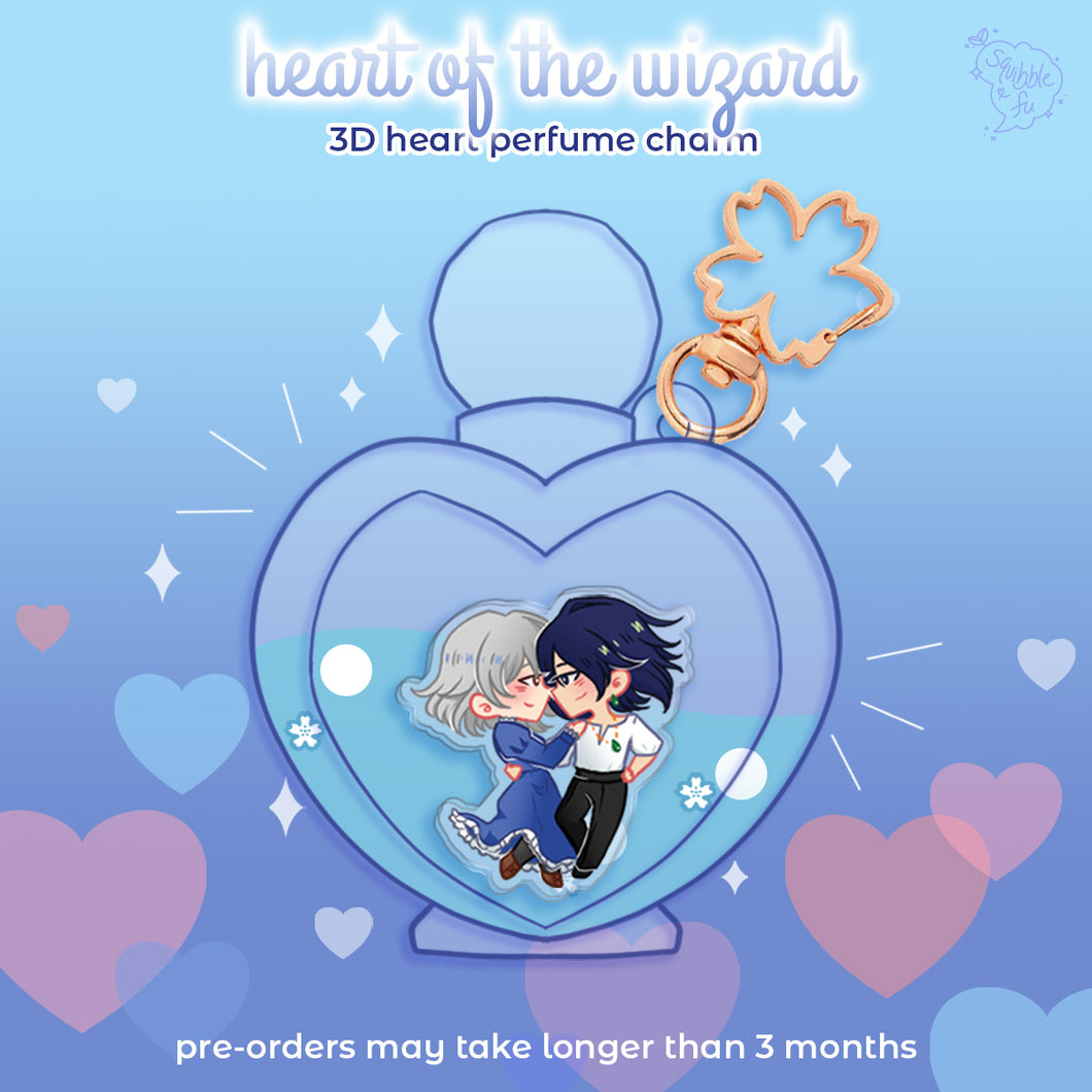 PRE-ORDER Heart of the Wizard | Howl & Sophie Howl's Moving Castle | Heart Perfume Bottle Charm
