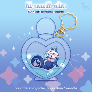 PRE-ORDER Lil Nuevill-Otter | Genshin Impact Nuevillette | Heart Perfume Bottle Charm