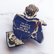 Load image into Gallery viewer, Hughes | FMA Back Quotes | Hard Enamel Pin
