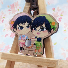 Load image into Gallery viewer, ***RETIRING last chance!*** IidaTen Bros | Tenya &amp; Tensei Cooking Beef Stew | Wooden Charm
