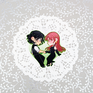 MitsuAya Prom | TGSWIIWAGAA Green Yuri | Vinyl Sticker