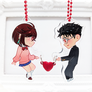 MomOkarun | Dandadan | Heart Connecting Acrylic Charms