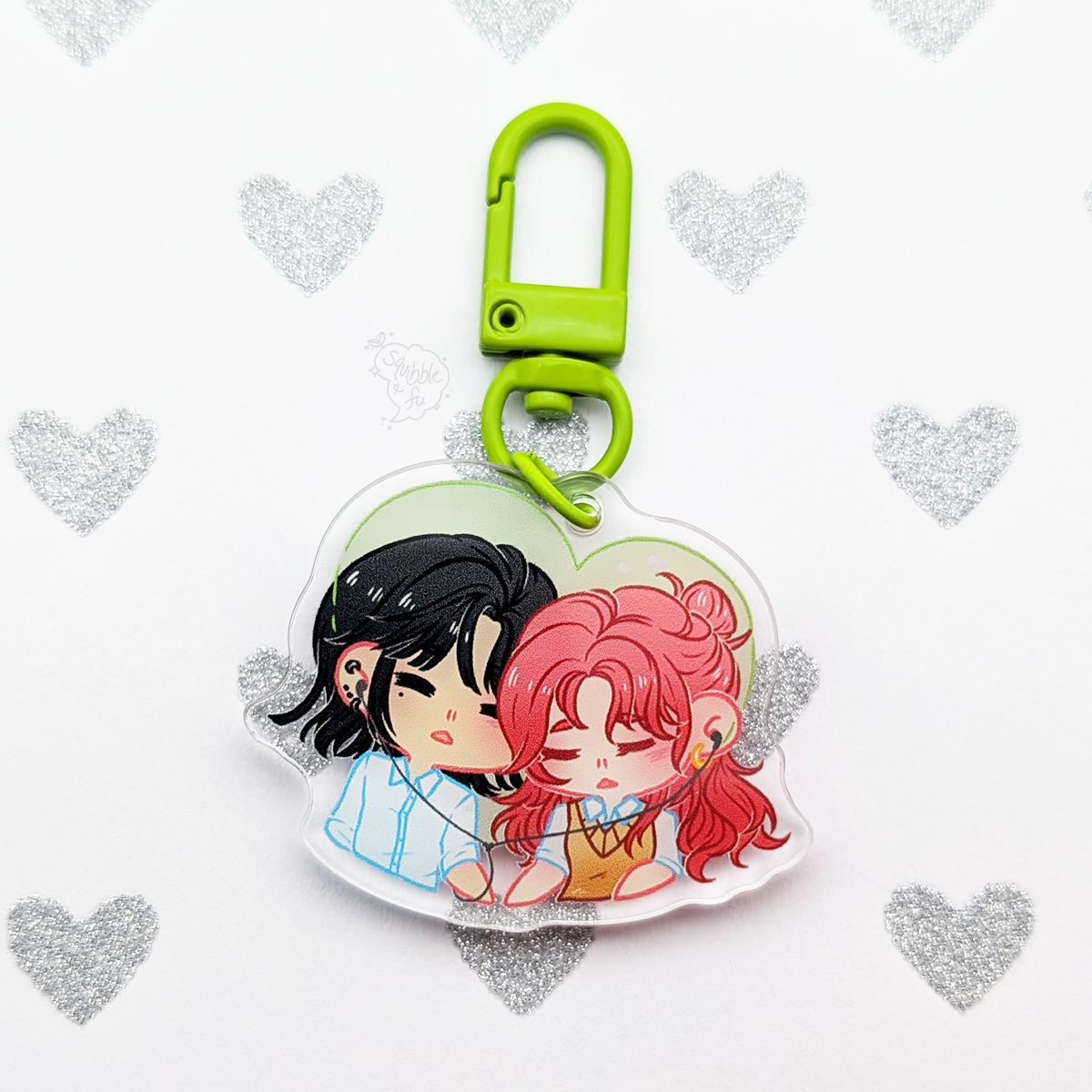 MitsuAya Music | TGSWIIWAGAA Green Yuri | Acrylic Charm – squibblefu
