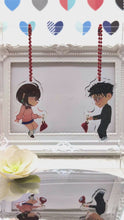 Load and play video in Gallery viewer, MomOkarun | Dandadan | Heart Connecting Acrylic Charms
